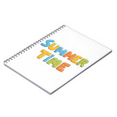 Carnet Heure d'été - Temps d'été coloré Texte (Côté gauche)