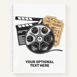 Carnet Heure du film texte et couleur personnalisée