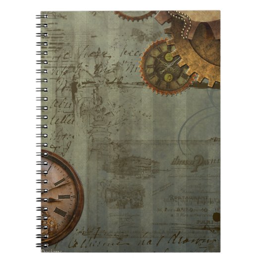 Carnet Heure Steampunk (Devant)