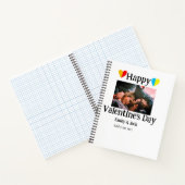 Carnet Heureuse Sainte-Valentin ajouter nom de couple pho (Intérieur)