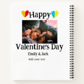 Carnet Heureuse Sainte-Valentin ajouter nom de couple pho (Dos)