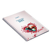 Carnet Heureuse Sainte-Valentin avec Rose (Côté Droit)