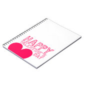 Carnet Heureuse Sainte-Valentin Cute typo (Côté gauche)