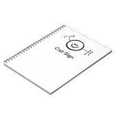 Carnet heureux de radio-amateur de jambon (Côté gauche)