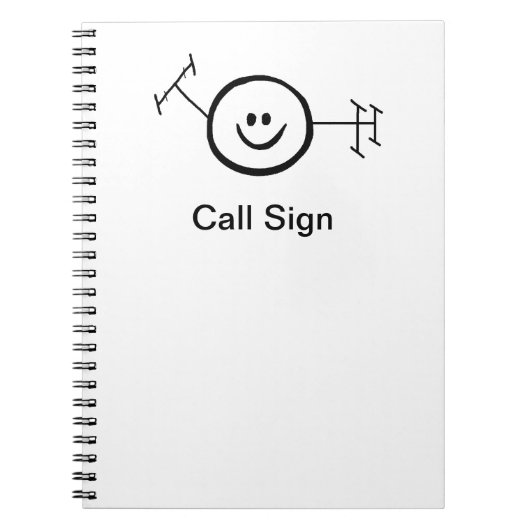 Carnet heureux de radio-amateur de jambon (Devant)