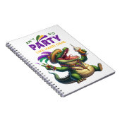 Carnet Heureux Mardi Gras Alligator (Côté Droit)