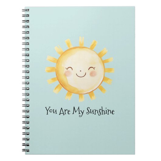 Carnet Heureux Vous êtes mon soleil (Devant)