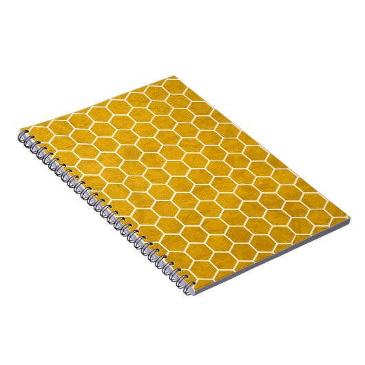 Carnet Hexagonal Hexagon Pattern Yellow (Côté Droit)