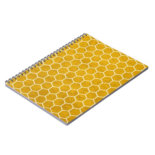 Carnet Hexagonal Hexagon Pattern Yellow (Côté gauche)