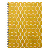 Carnet Hexagonal Hexagon Pattern Yellow (Devant)