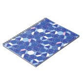 Carnet Hexagons, triangles : motif abstrait géométrique. (Côté gauche)