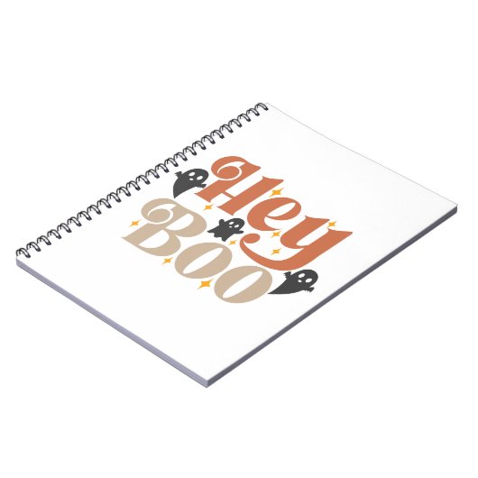 Carnet Hey Boo Boho Halloween Hey Boo Ghost (Côté gauche)