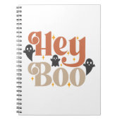 Carnet Hey Boo Boho Halloween Hey Boo Ghost (Devant)
