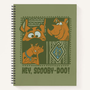 Carnet Hey Scooby-Doo Carré tribal Graphic