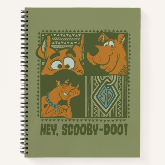 Carnet Hey Scooby-Doo Carré tribal Graphic (Devant)
