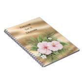 Carnet Hibiscus bleu tropical (Côté Droit)