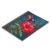 Carnet Hibiscus de Crimson de colibri (Côté gauche)