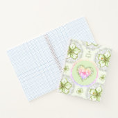 Carnet Hibiscus & dentelle BLANC (Intérieur)