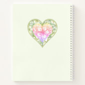 Carnet Hibiscus & dentelle BLANC (Dos)