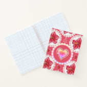 Carnet Hibiscus & dentelle RED (Intérieur)