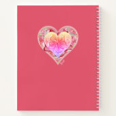 Carnet Hibiscus & dentelle RED (Dos)