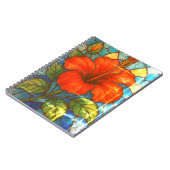 Carnet Hibiscus en verre tendu (Côté gauche)