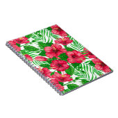 Carnet Hibiscus et palmiers feuilles (Côté Droit)