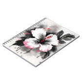 Carnet Hibiscus - Fleurs aquarelles (Côté gauche)