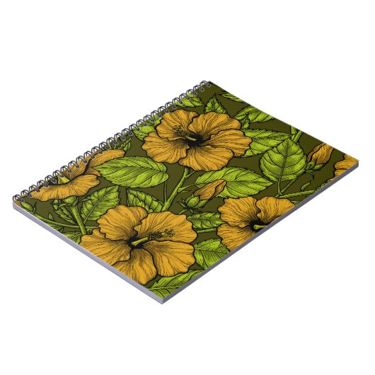 Carnet hibiscus jaune (Côté gauche)