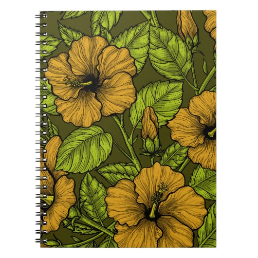 Carnet hibiscus jaune (Devant)