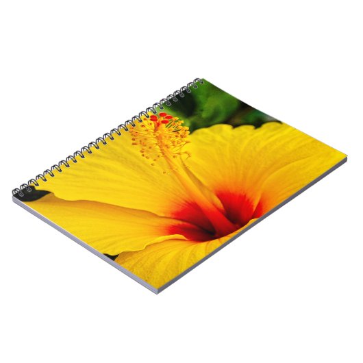 Carnet Hibiscus jaune vif (Côté gauche)