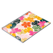 Carnet Hibiscus & Monstera : Vibrance tropicale (Côté gauche)