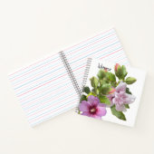Carnet hibiscus rose (Intérieur)