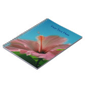 Carnet Hibiscus rose nature (Côté gauche)
