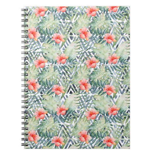 Carnet Hibiscus tropical Floral (Devant)