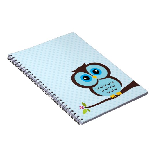 Carnet Hibou bleu (Côté Droit)