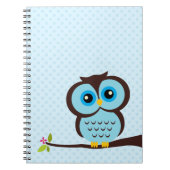 Carnet Hibou bleu (Devant)