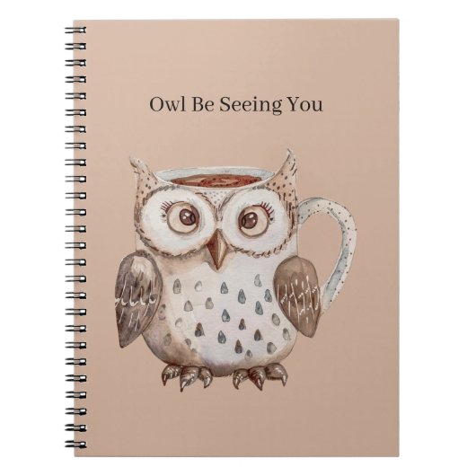 Carnet Hibou brun vous verra (Devant)