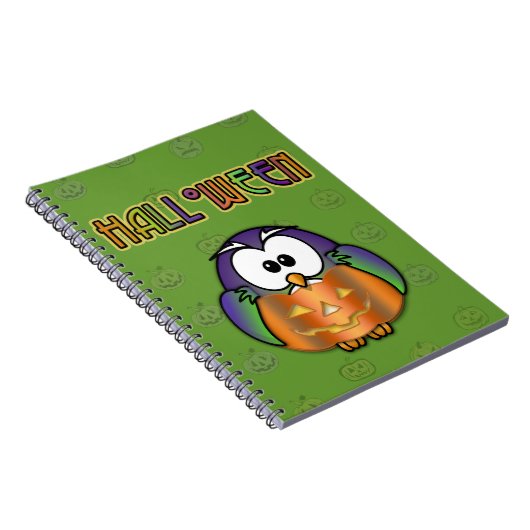 Carnet hibou citrouille (Côté Droit)