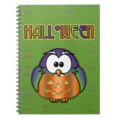 Carnet hibou citrouille (Devant)