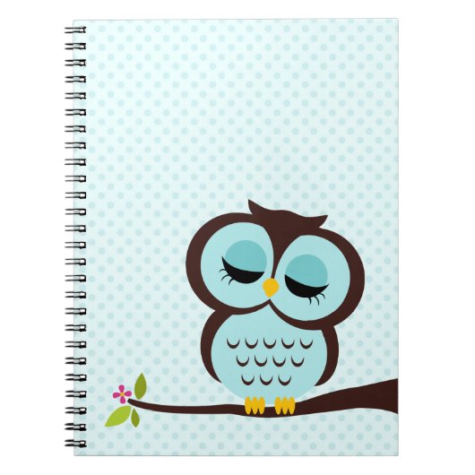 Carnet Hibou d'Aqua (Devant)