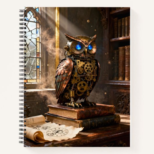 Carnet Hibou de bibliothèque (Devant)