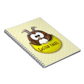 Carnet hibou de Pâques - jaune (Côté Droit)