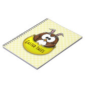 Carnet hibou de Pâques - jaune (Côté gauche)