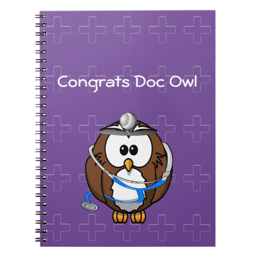 Carnet hibou doc pageur (Devant)