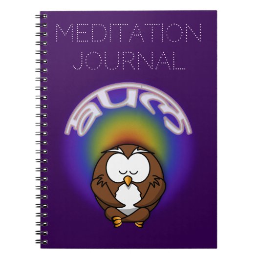 Carnet hibou du yoga (Devant)