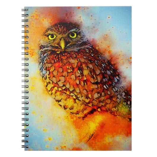 Carnet Hibou éclaboussé (Devant)