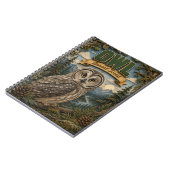 Carnet Hibou Forêt Boréale POPCUT (Côté gauche)