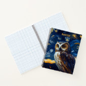 Carnet Hibou Nuit Étoilée (Intérieur)