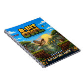 Carnet Hibou, Pixel Art Rétro 8 Bits (Côté Droit)